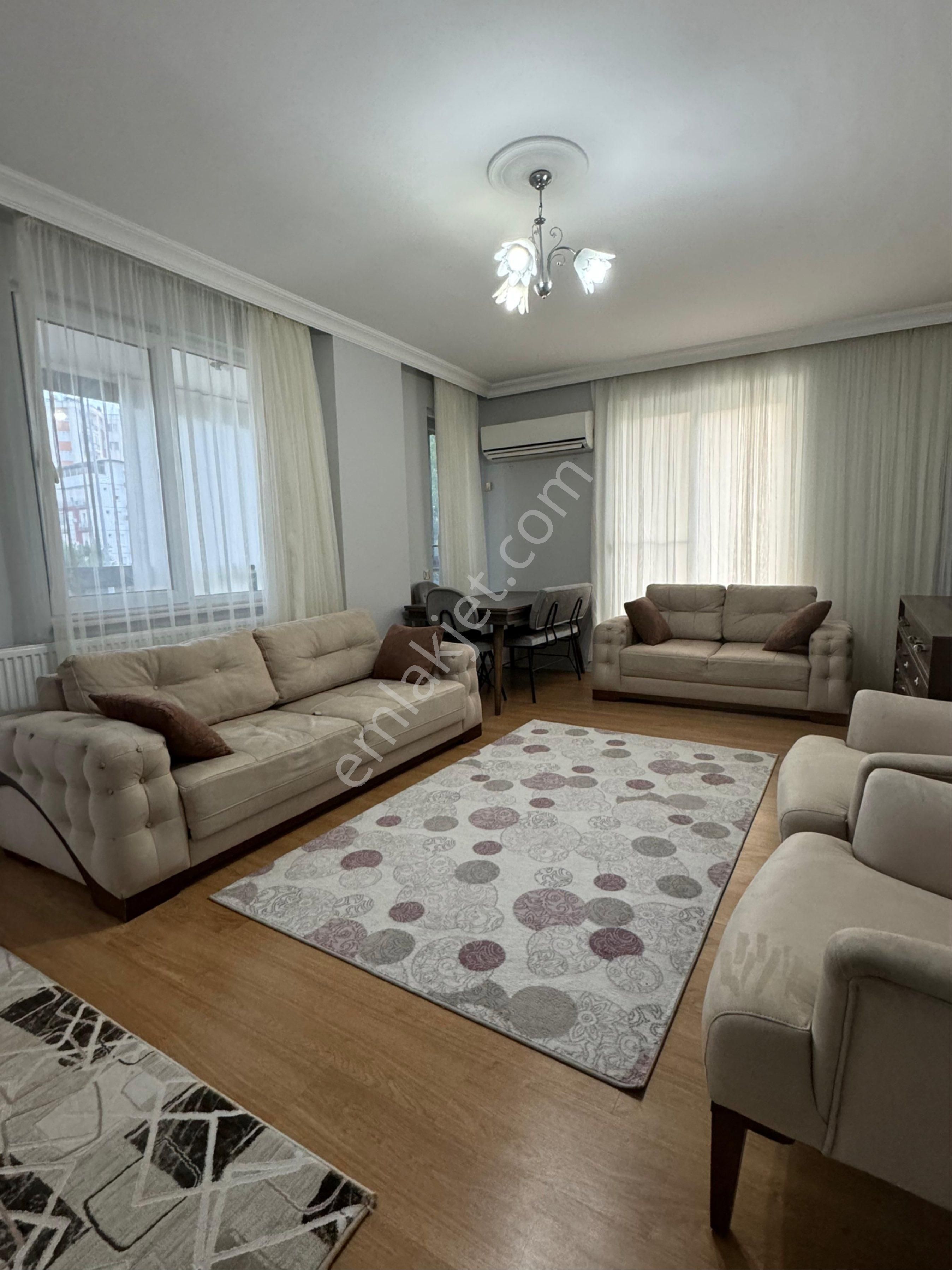 Antalya Konyaaltı D. Gazlı Yeni Temiz Eşyalı Cam Balkon Geniş 2+1