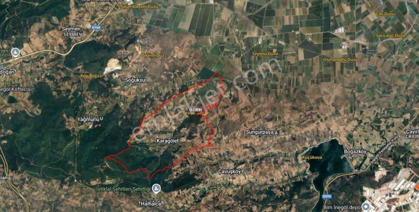 Karagölet Mah 15 Dönüm Tektapu Kelepir Satılık Yatırımlık Tarla