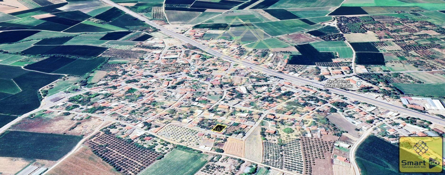 Aksakal'da Yola Cephe 537 M² Satılık Arsa