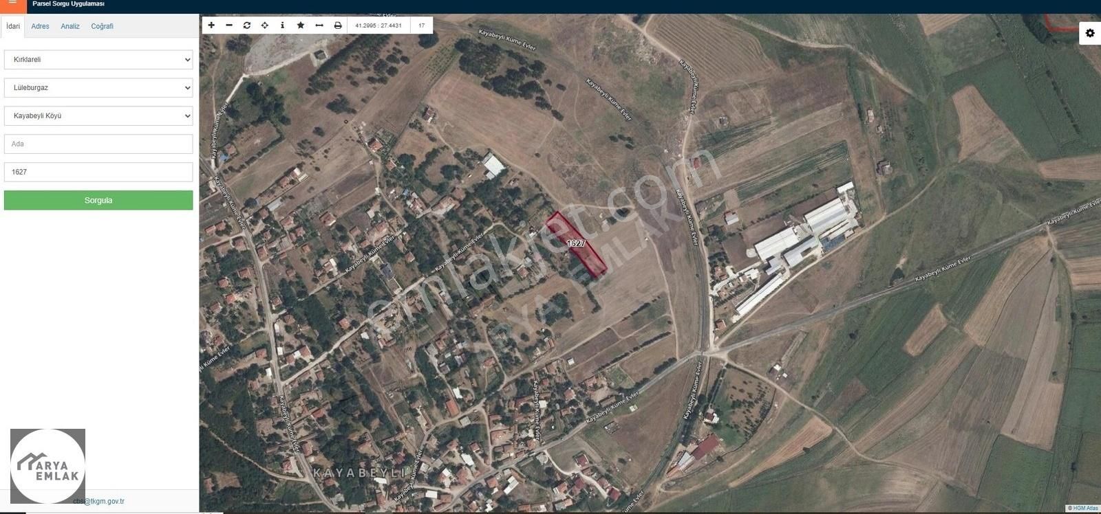 Kayabeyli Köyünde Satılık İmara Sıfır Arsa