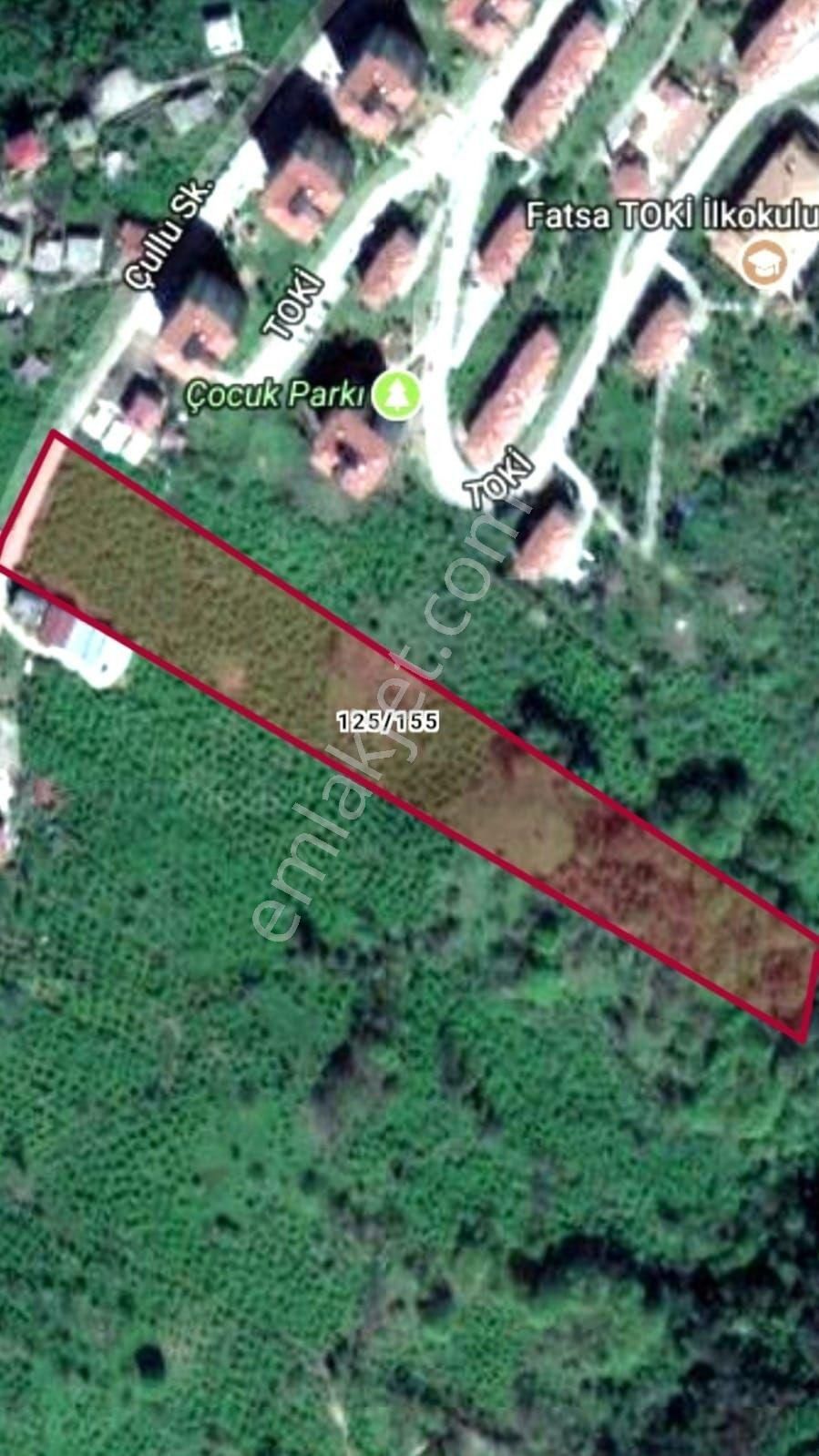 Ordu Fatsa Şerefiye Mah. Toki Ye Bitişik Fırsat Arazi