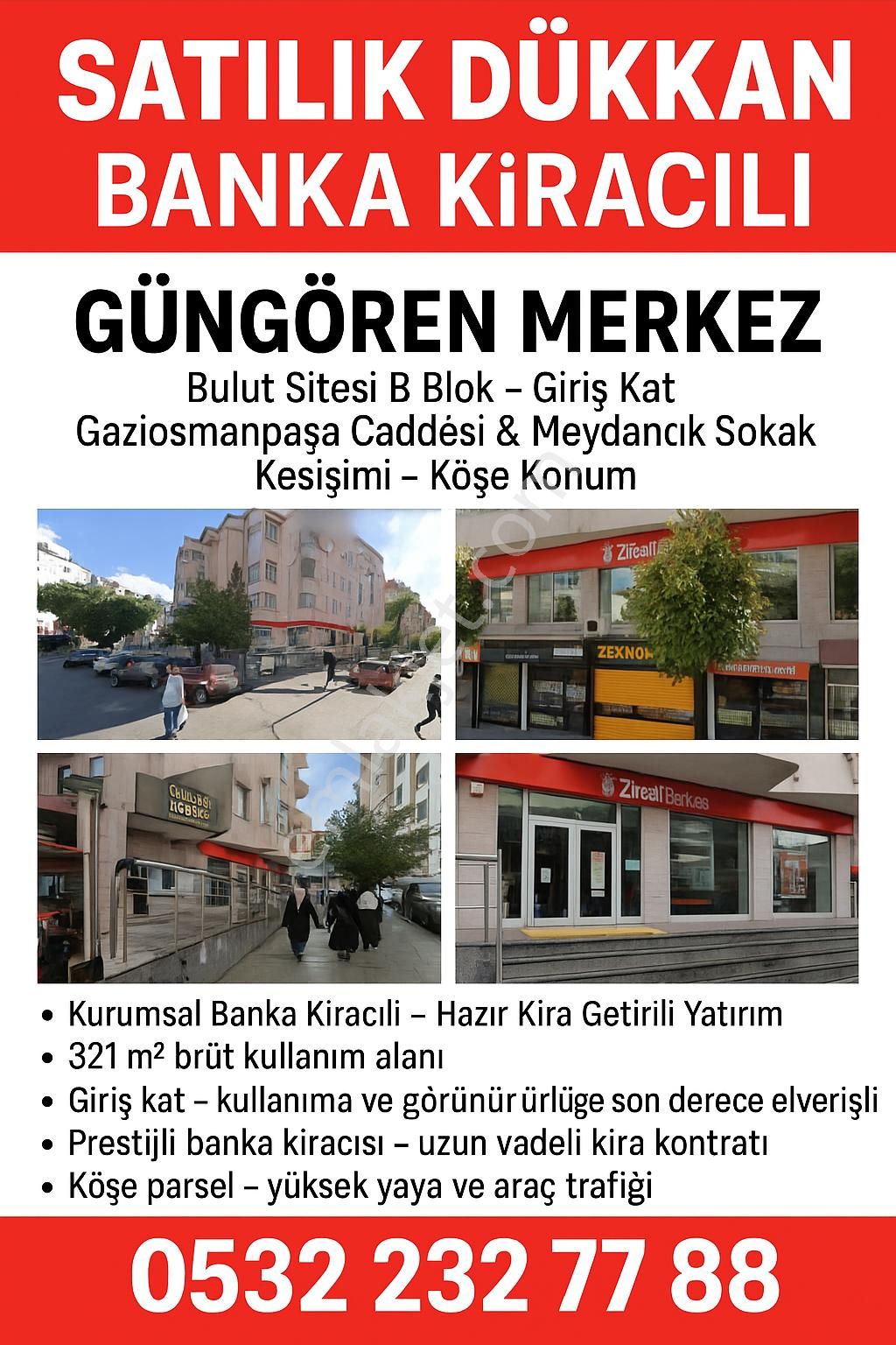 🏢 Satılık Dükkan – Banka Kiracılı | Güngören Merkez - Görsel 2