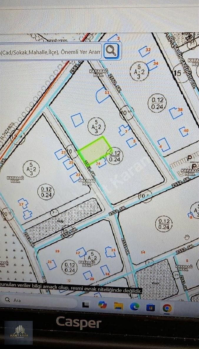 Gesi Kayabağ Mah Satılık 723m2 Temiz Villa Parseli