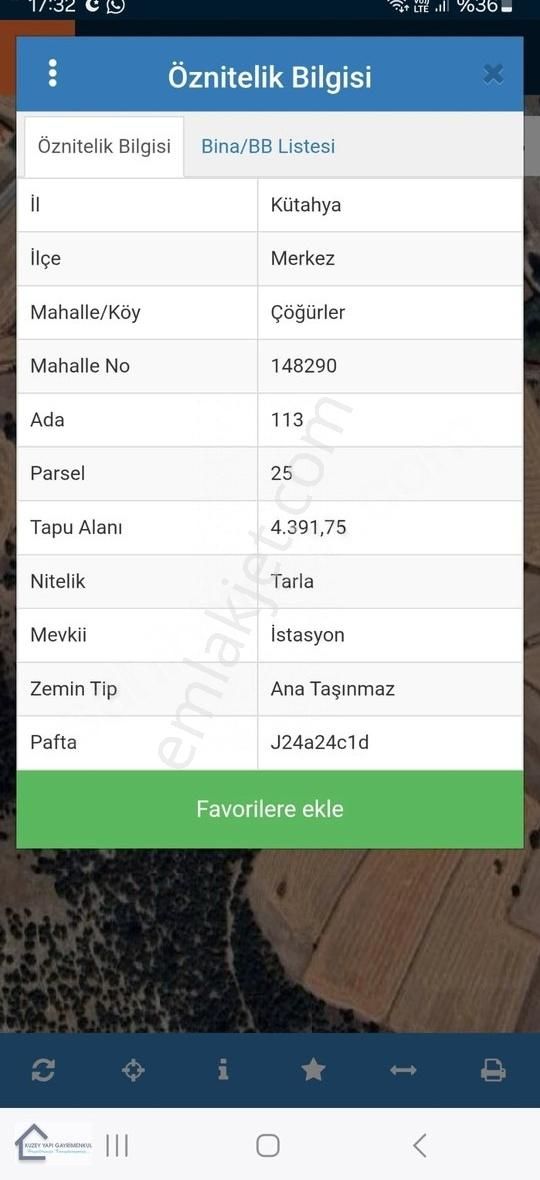 Satılık Arsa Kütahyada Merkezde