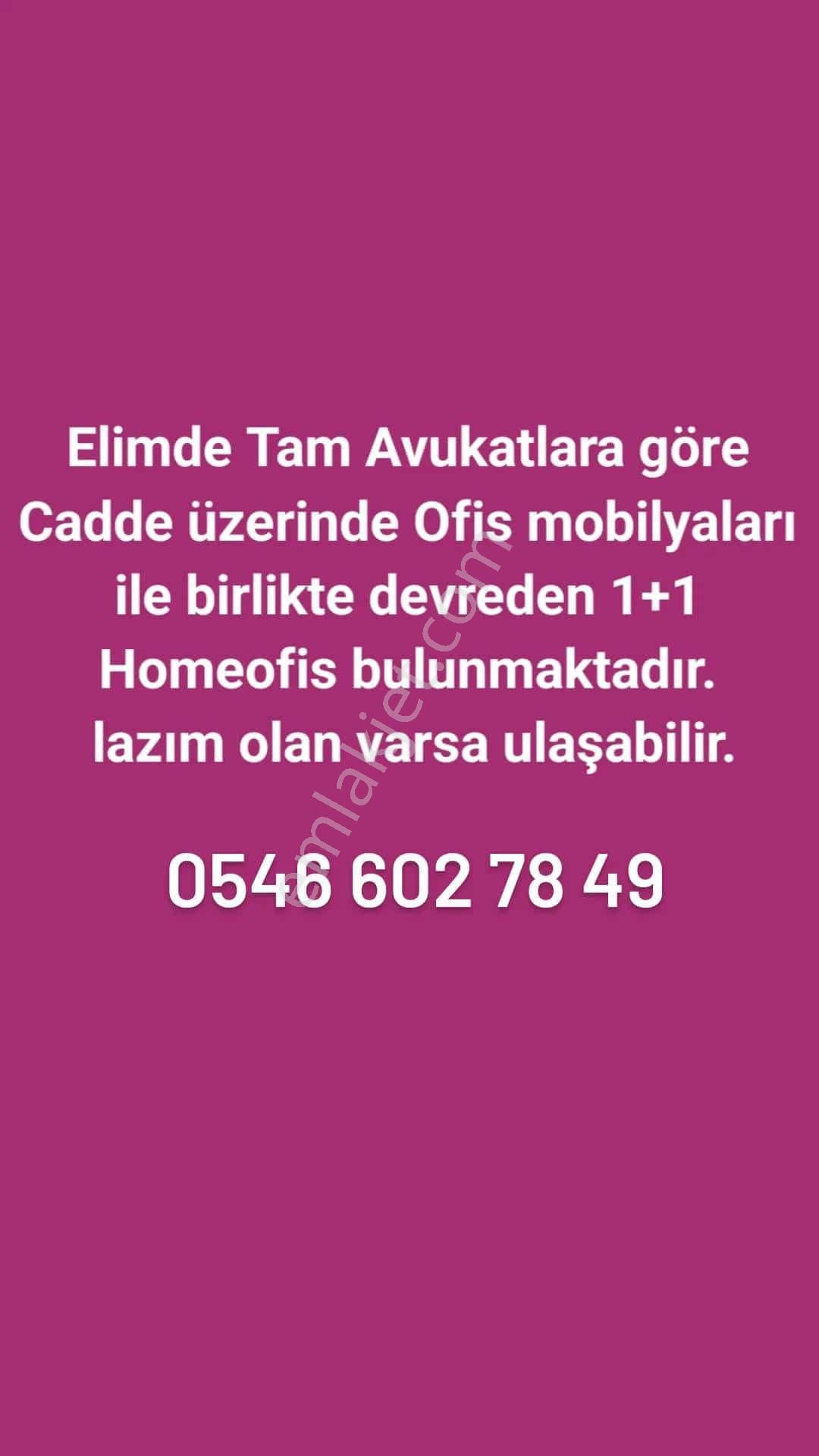 Cadde'de Devren Kiralık Ofis