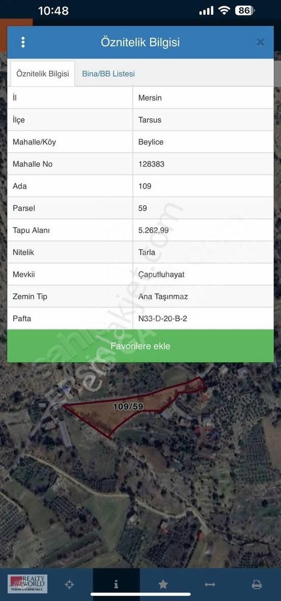 Rw Tersis'den Tarsus Beylice Köyünde Satılık Köy İçi Arsa - Görsel 4