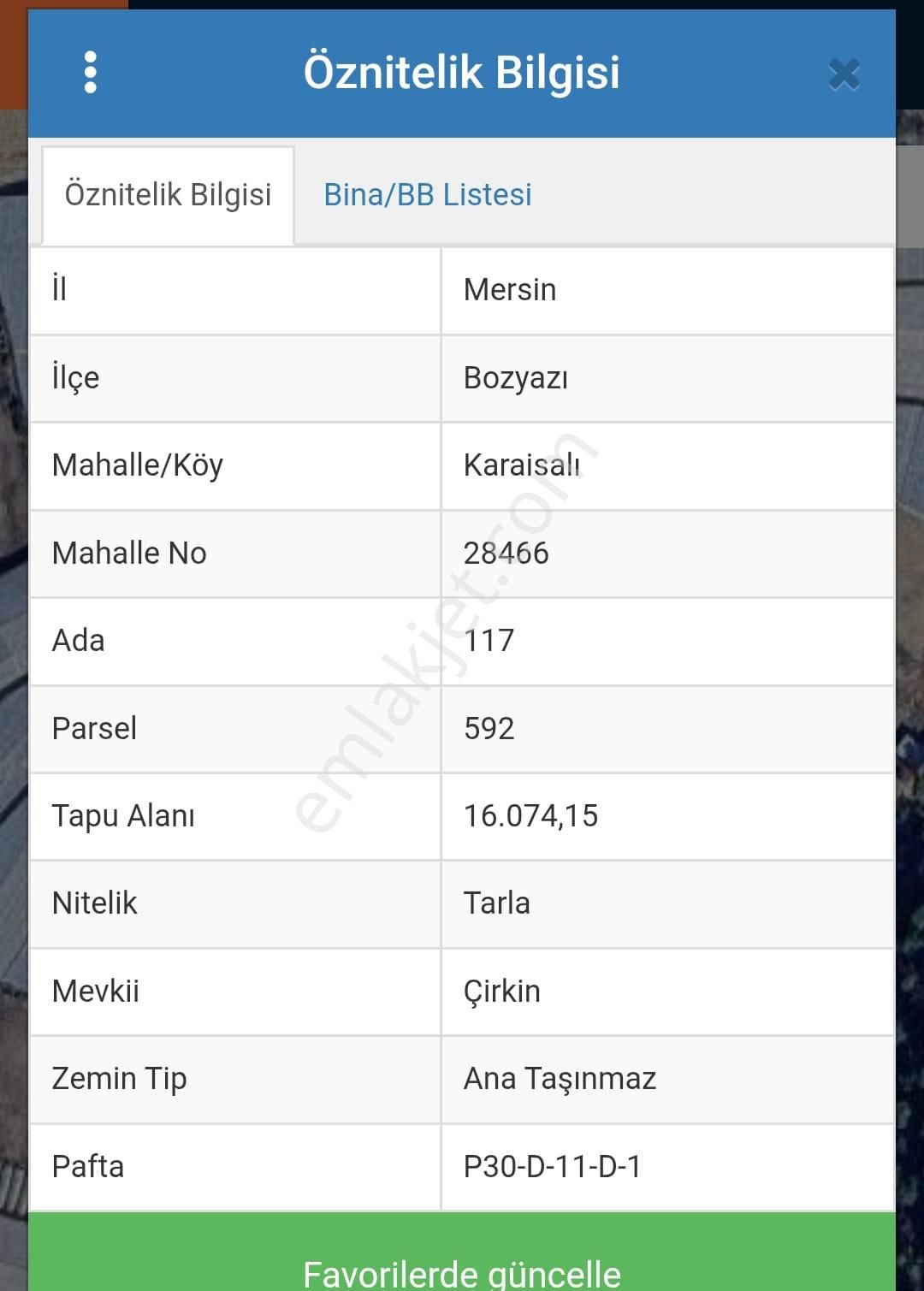 Bozyazı Karaisalı Çirkin Mevkii Satılık