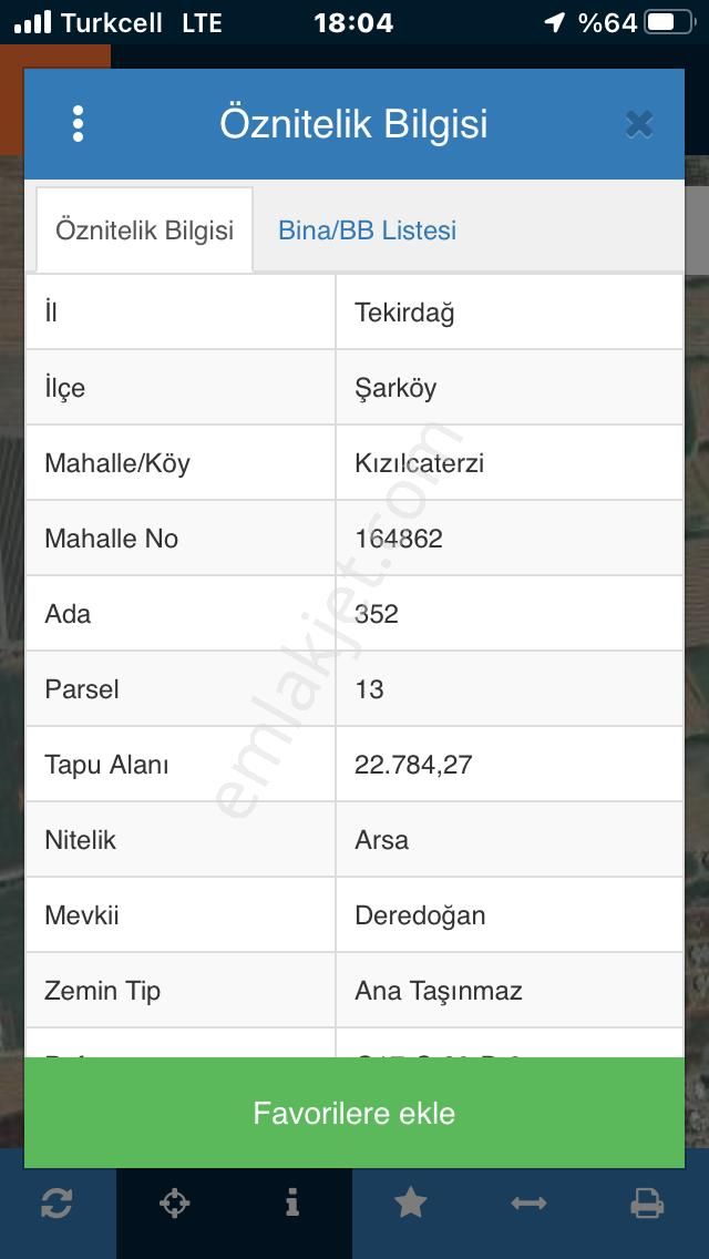 Şarköy De Işık Emlaktan Kızılcaterzi Mah De 485 M2 0/20 İmarlı Arsa - Görsel 13