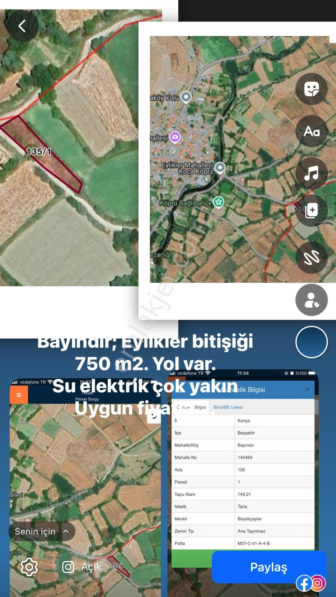 Beyşehir Bayındır Mah. Bahçe Yeri Ceylanlar Emlaktan