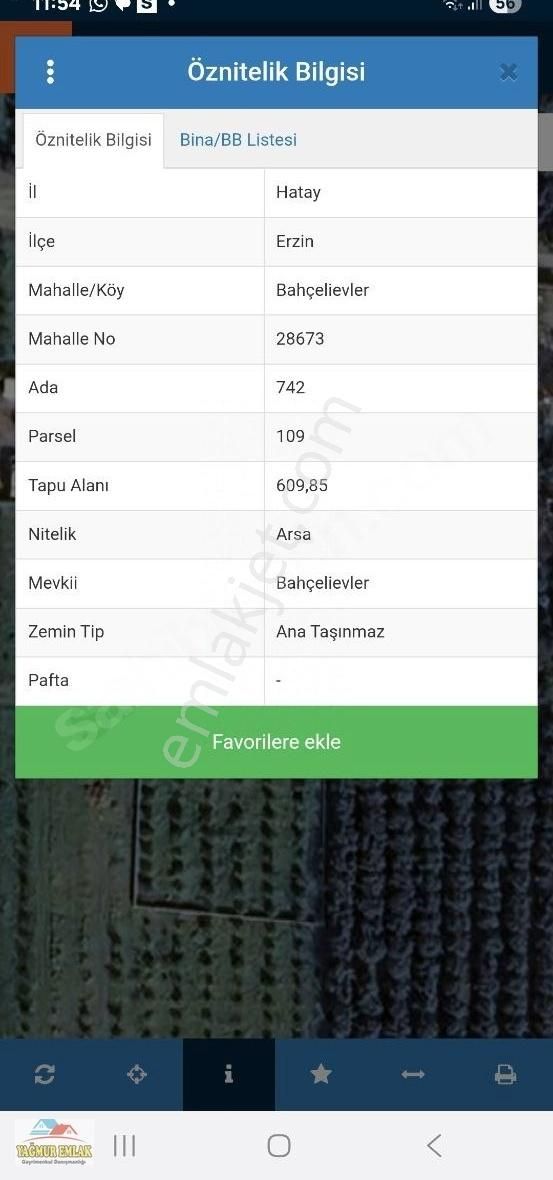 Yağmur Emlak'tan Tek Tapulu Arsa Satılık