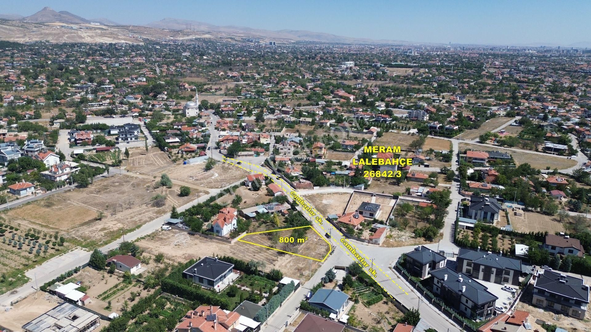 Konya / Meram / Lalebahçe De 800 M² Villalık İmarlı Arsa