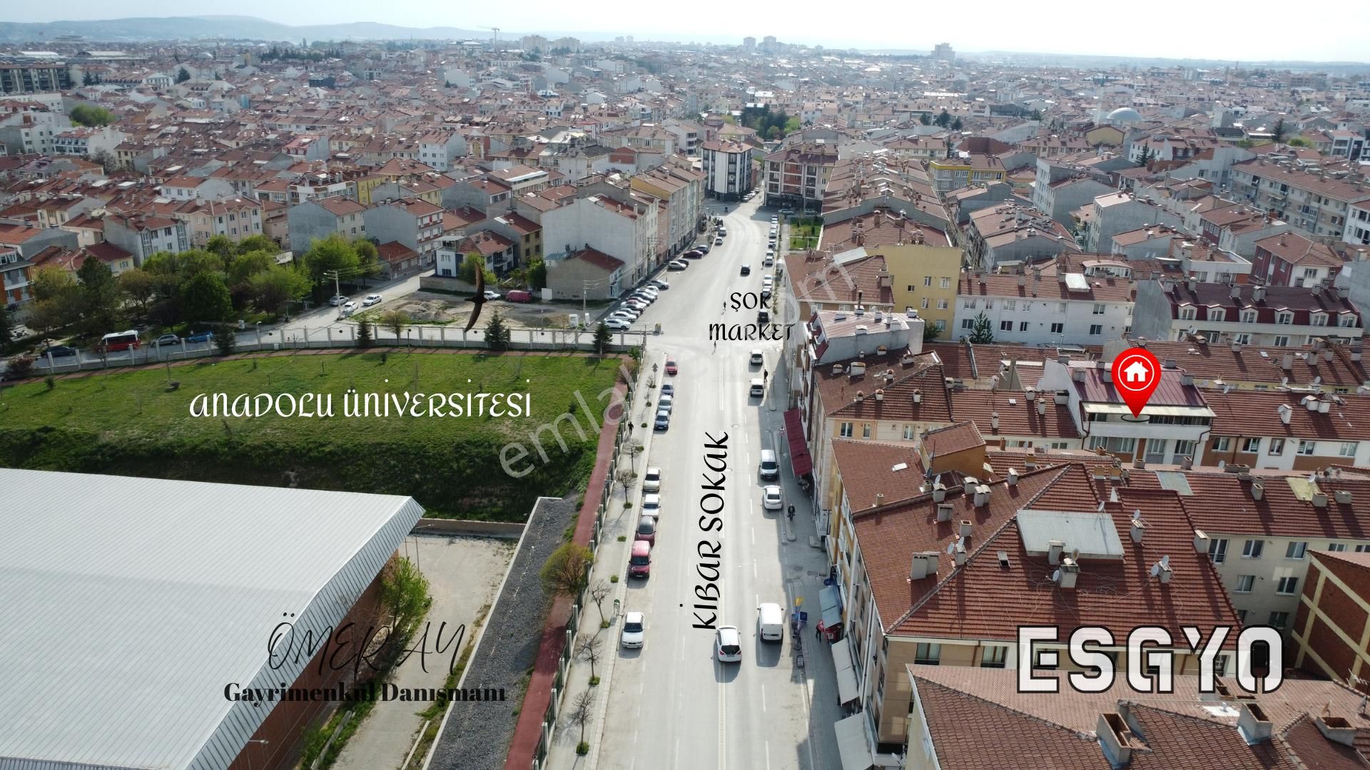 [esgyo] Dan Anadolu Üniversitesi İletişim Kapısında Kiralık 1+1