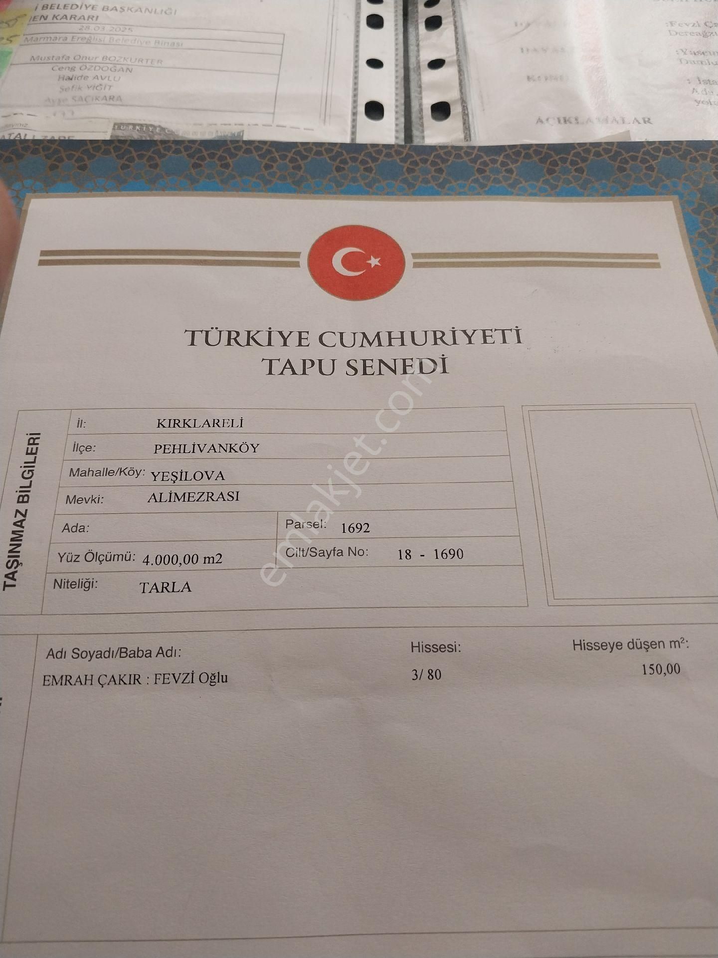 Kırklarelinde Gayrimenkulleriniz Aynı Gün İçinde Nakite Çevrilir