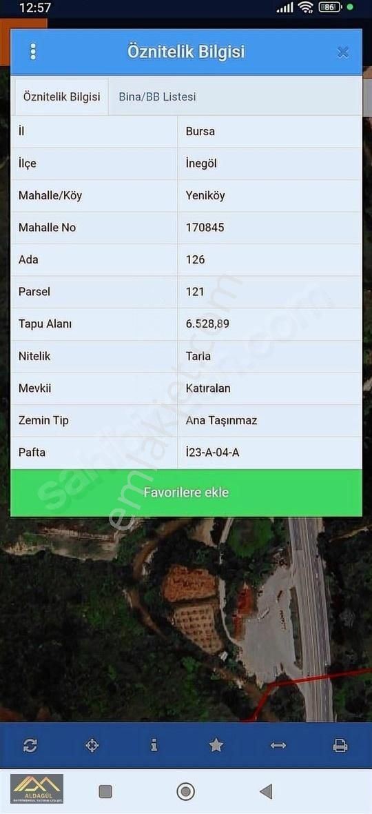 Fiyatı Düşürdük!! İnegöl Yeniköy Emsallerinin Altında Tarla.. - Görsel 3