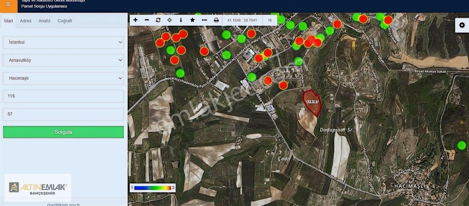 Arnavutköy Hacımaşlı'da Yola Cephe Satılık Hisse
