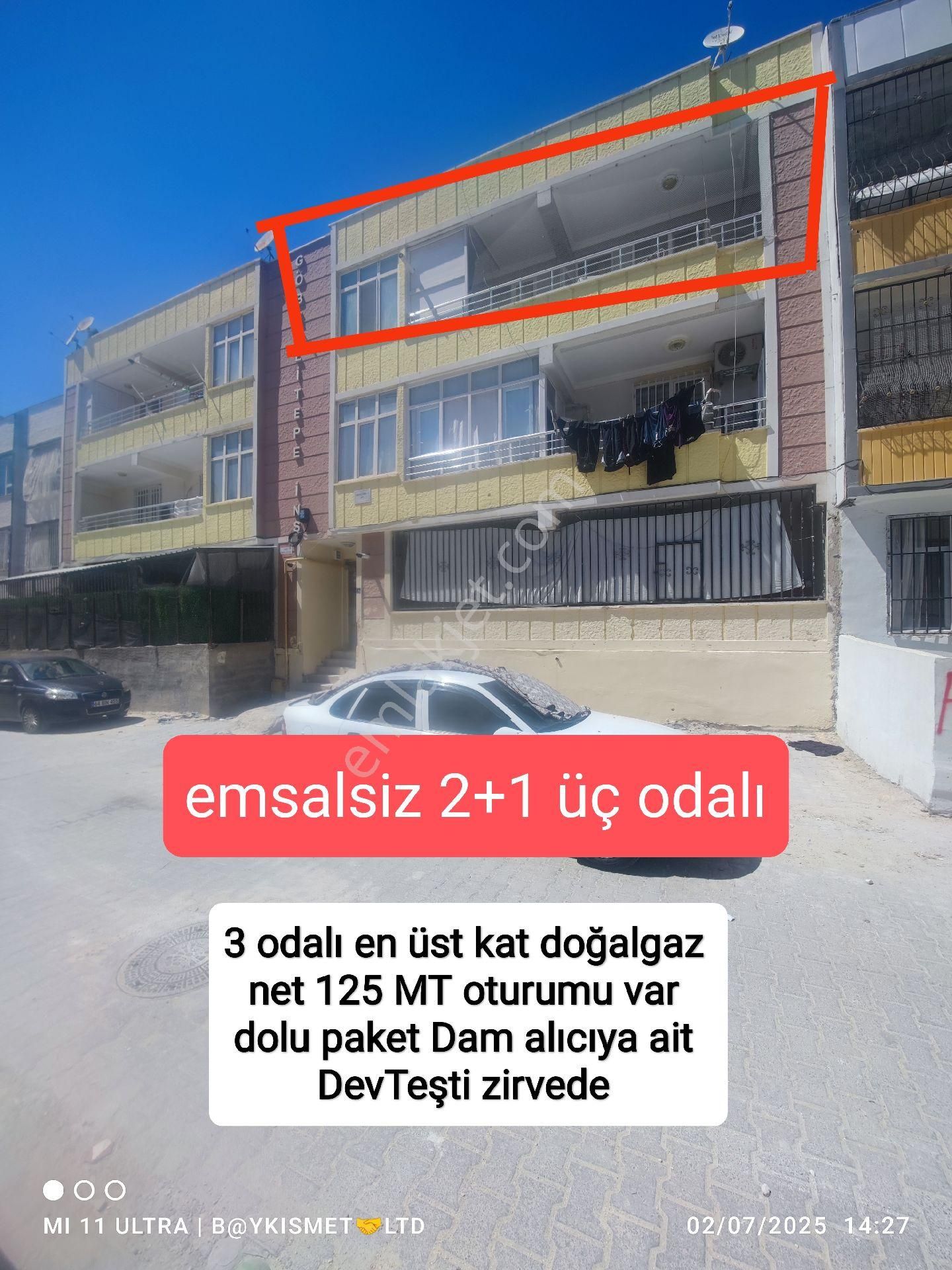 Emsalsiz 3 Odalı En Üst Kat On Cephe Doğalgazlı