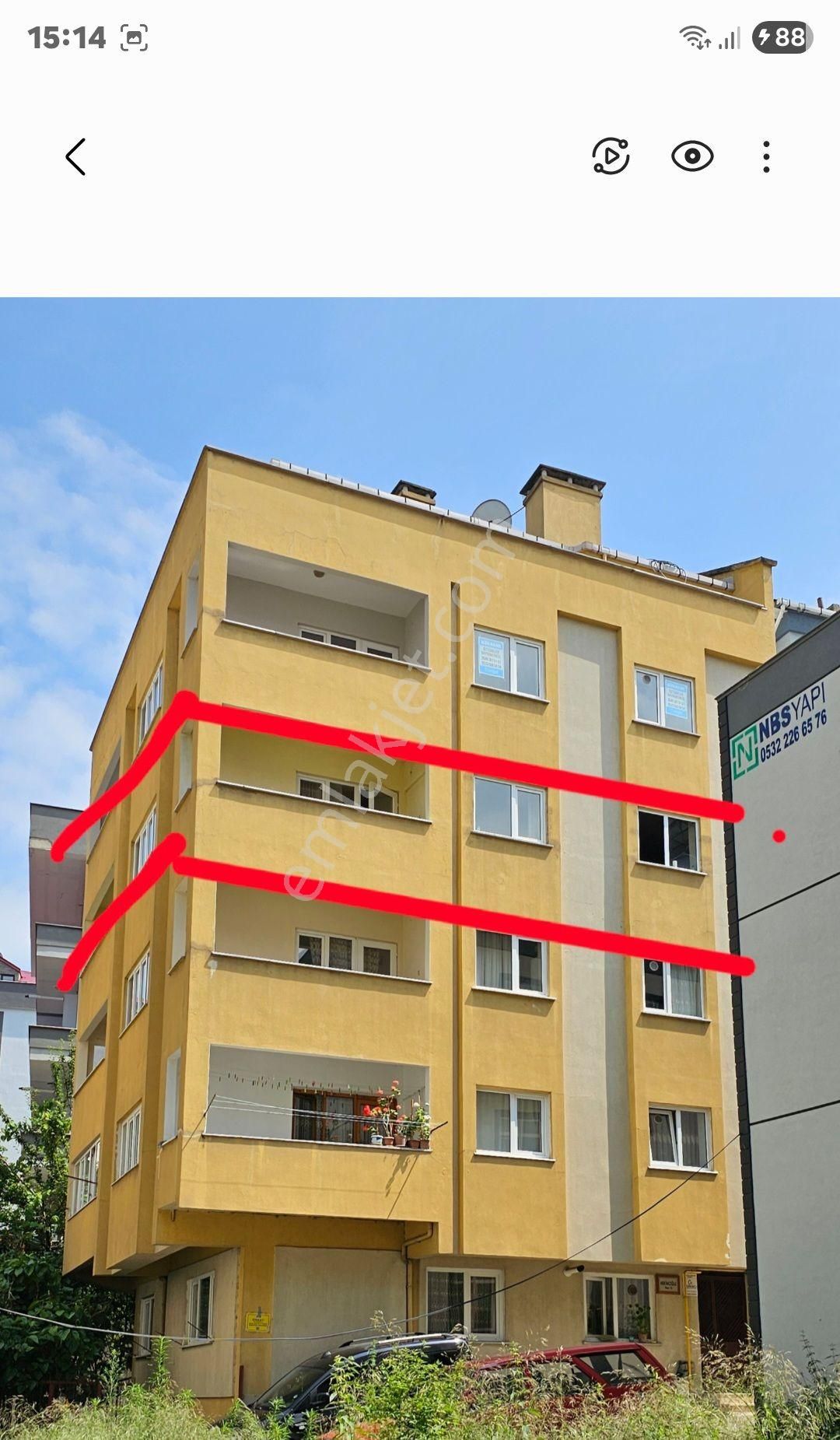 Trabzon Akçaabat Yaylacık Mahallesi Meltem Sokakta Kiralık Daire