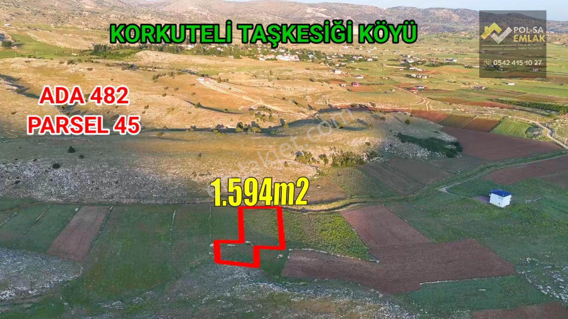 ✅korkuteli✅taşkesiği De ✅satılık 1.594m2 Tarla ✅arazi Yolu Var ✅su Elektrik Yakın