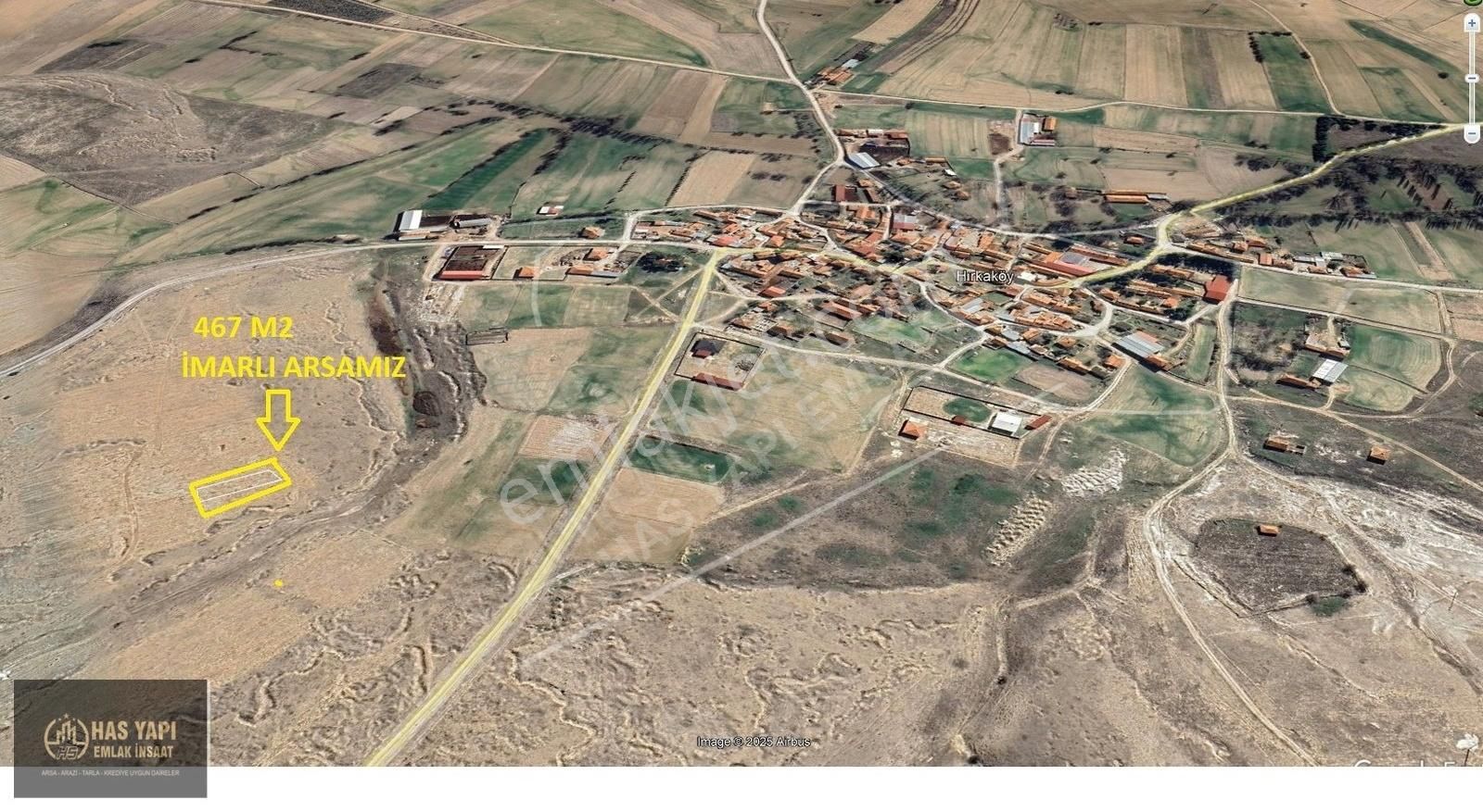 Afyon Basmakcı Hırka'da İmarlı Arsa