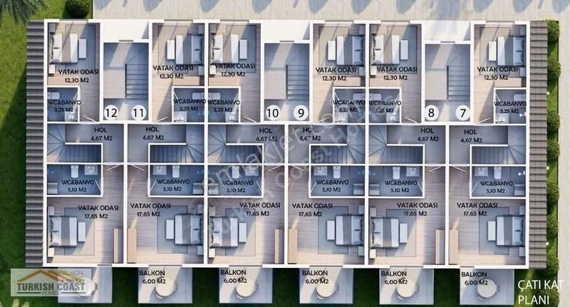 Fethiye'de Satılık Sıfır 3+1 Lüks Daire - Görsel 4