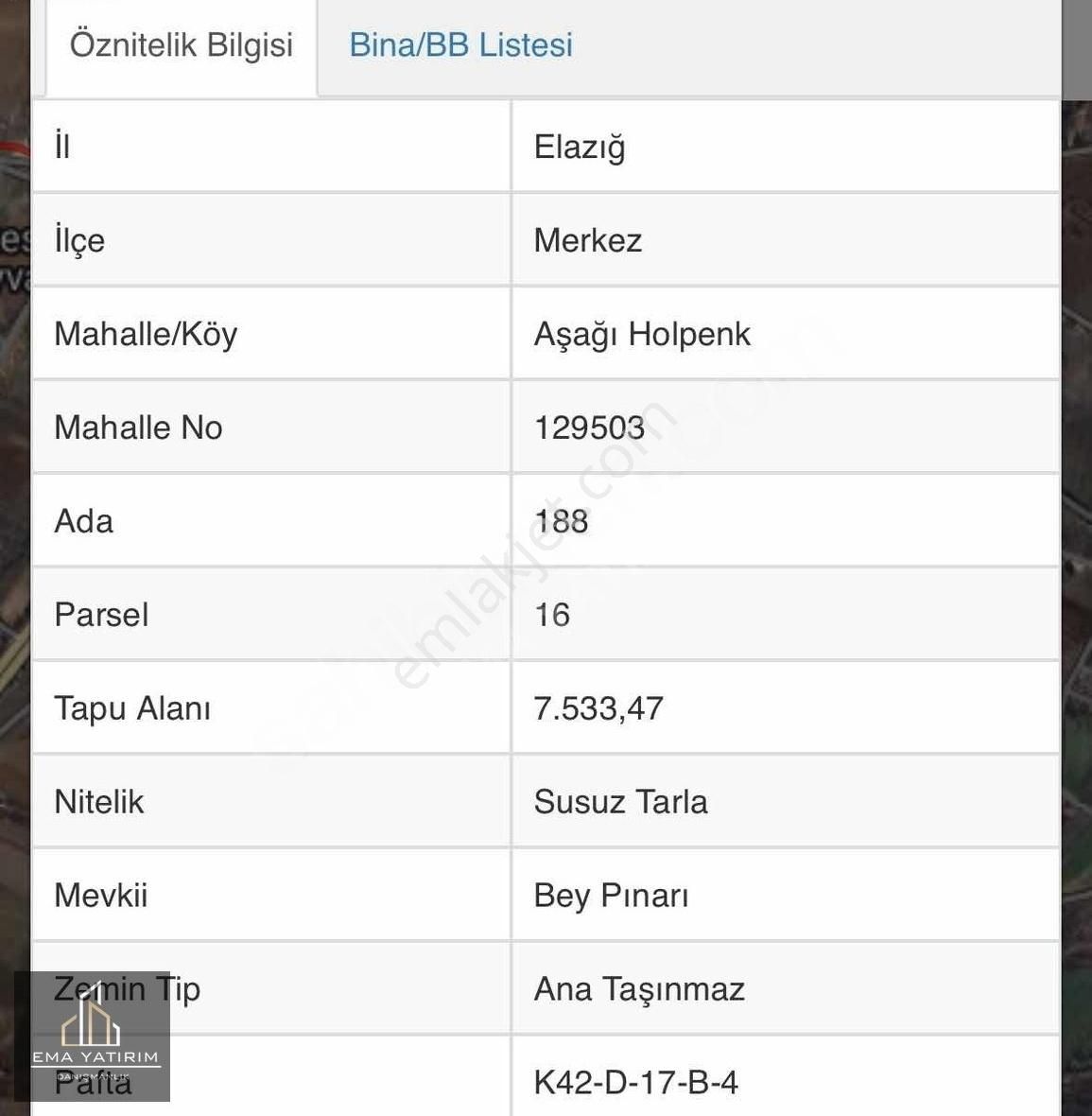 [ema]aşağıdemirtaş (holpenk) Satılık 7533m2 Fırsat Tarla