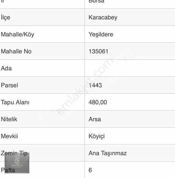 Karacabey Yeşildere Mah . Satılık Arsa - Görsel 2