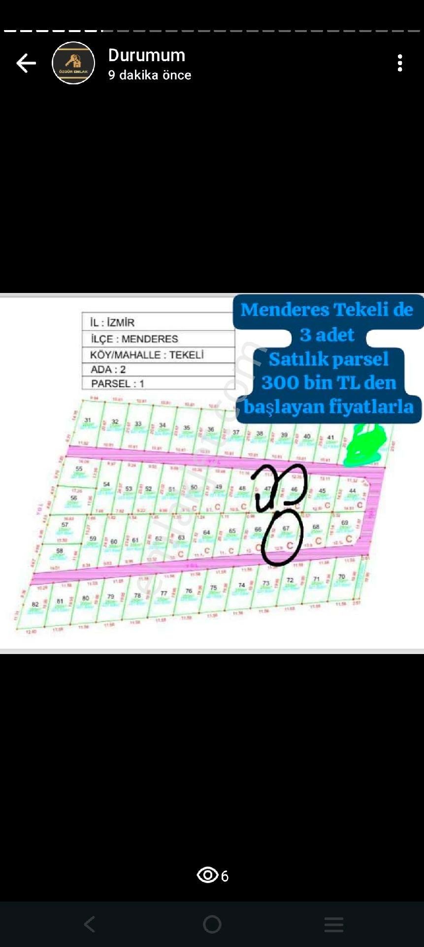 İzmir Menderes Tekeli Mahallesi'nde 250 M2 Son 3 Adet Bahce - Görsel 4