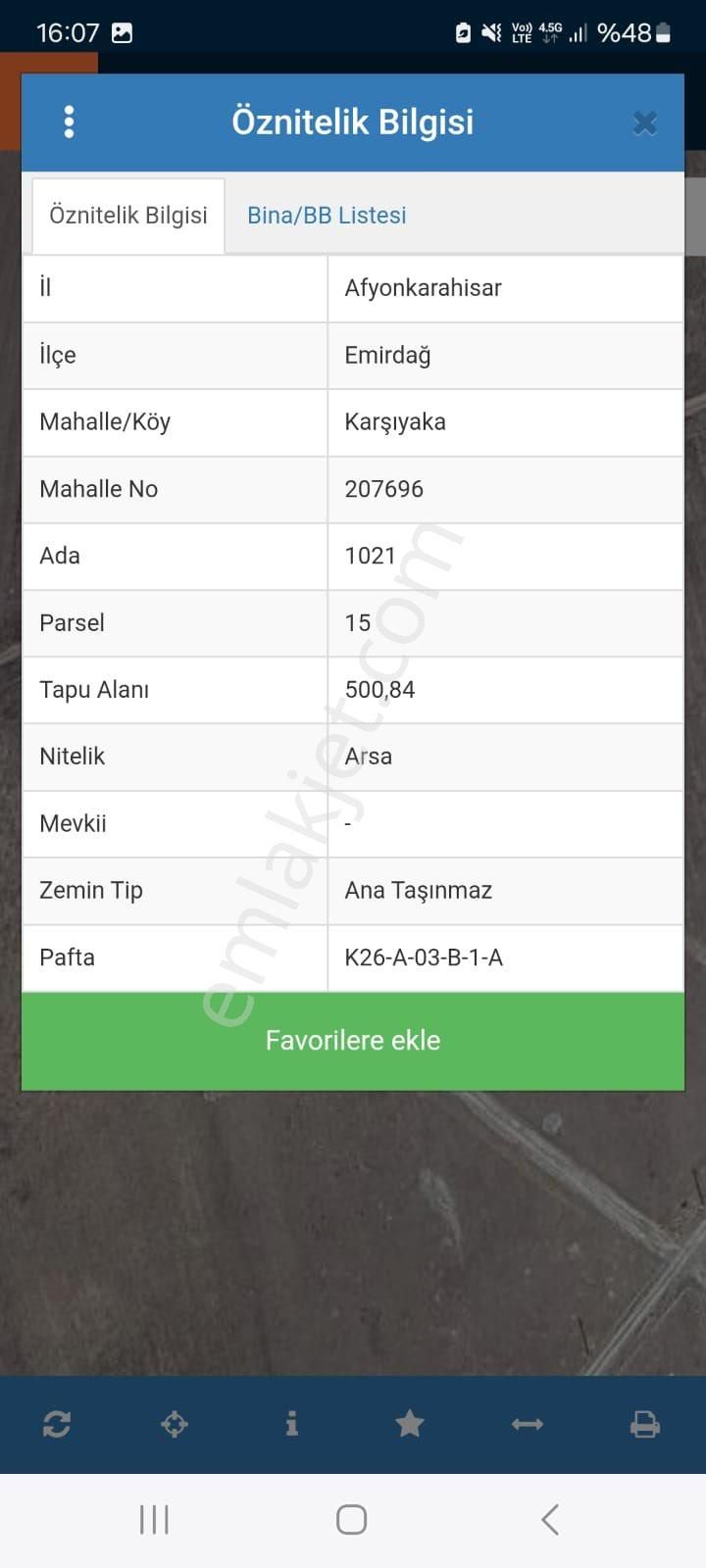 Özgür Denizli"den Karşıyaka Mah. 500,84m2 Satılık Arsa