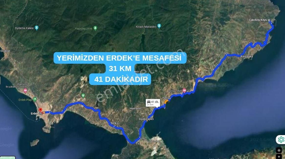 Erdek Çakıl Mahallesinde 255m2 Oluşan Satılık Arazi
