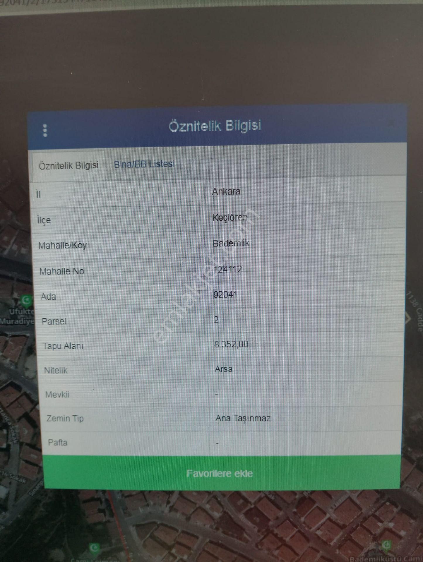 Keçiören Bademlik Mahallesinde Çok Kattlı Bölgede 151 M2 Arsa - Görsel 2