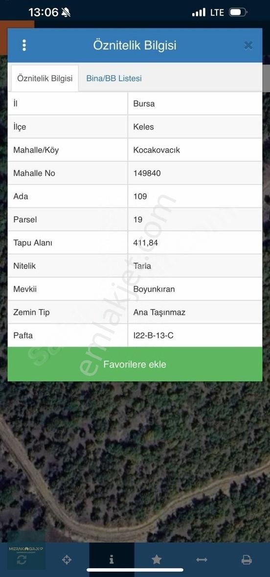 Keles Kocakovacık Yatırım Fırsatı Tek Tapu