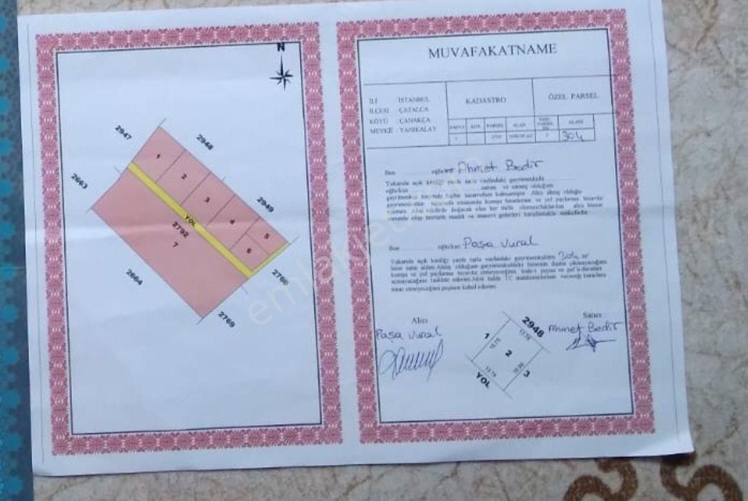 İstanbul Çatalca İlçesi Çanakça Mahallesi Satılık 313 Metre Hisseli Arsa Yerleşim İçinde - Görsel 6