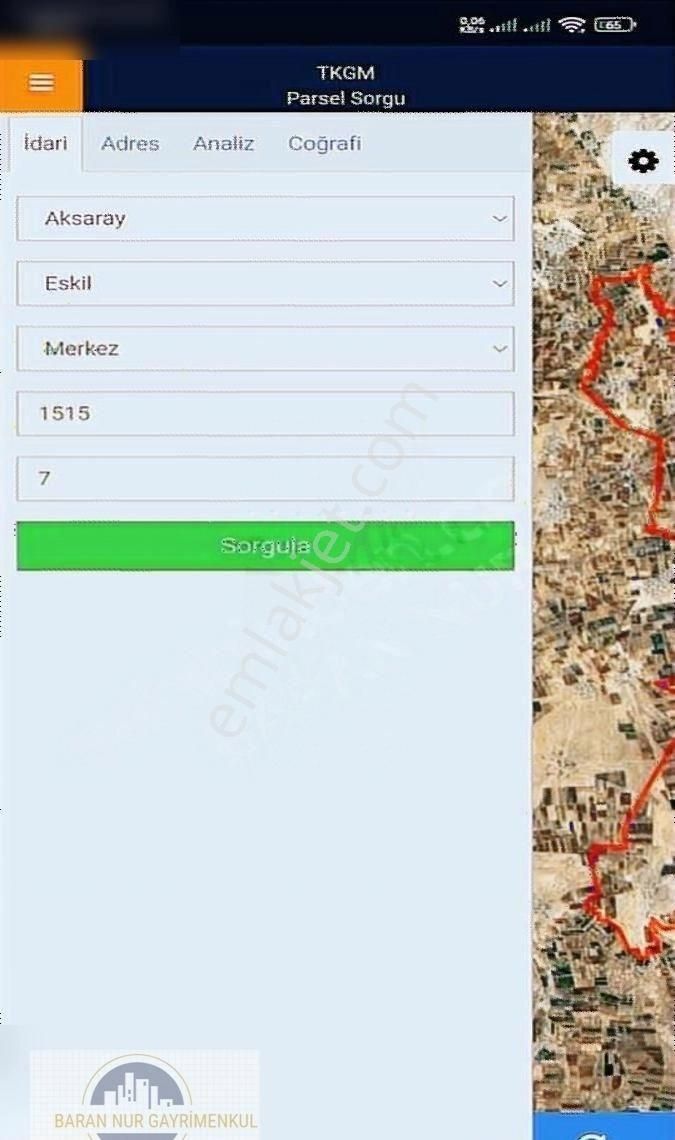 Aksaray Eskil Merkez De Satılık Tarlalar.....