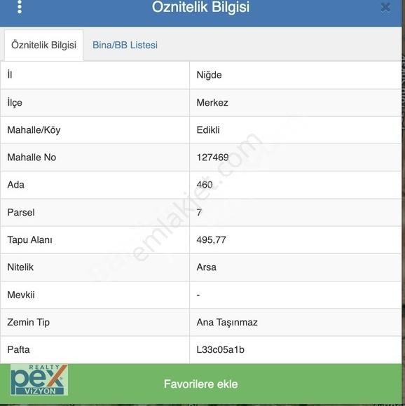 Niğde Edikli'de 495 M² Yatırımlık Arsa! 2 Katlı Villa İmkanlı