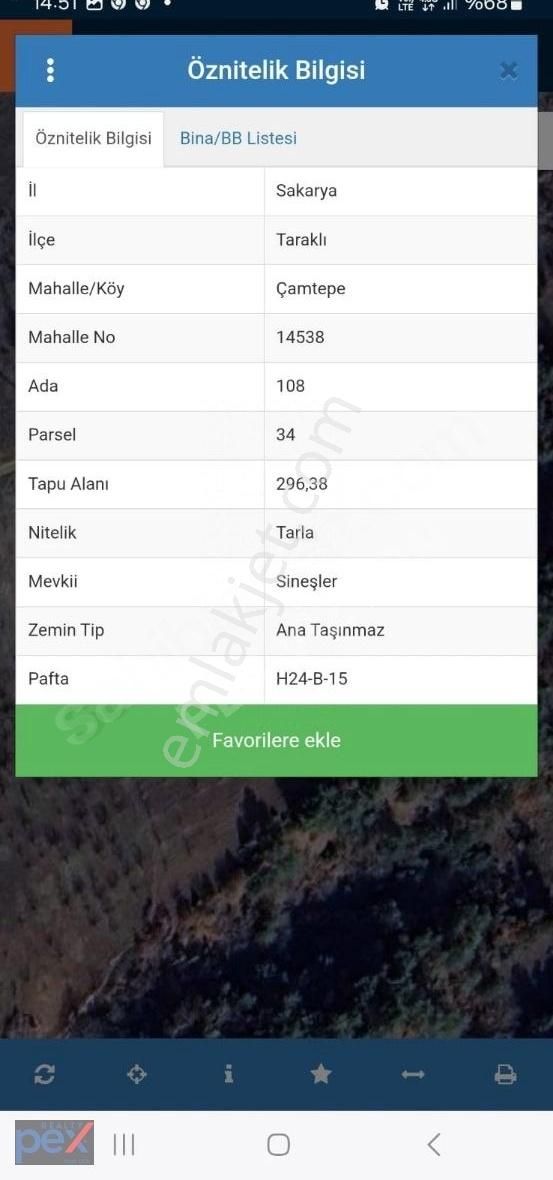 Taraklı Çamtepe'de Yola Cephe,296m2 Kaçırılmayacak Arazi!