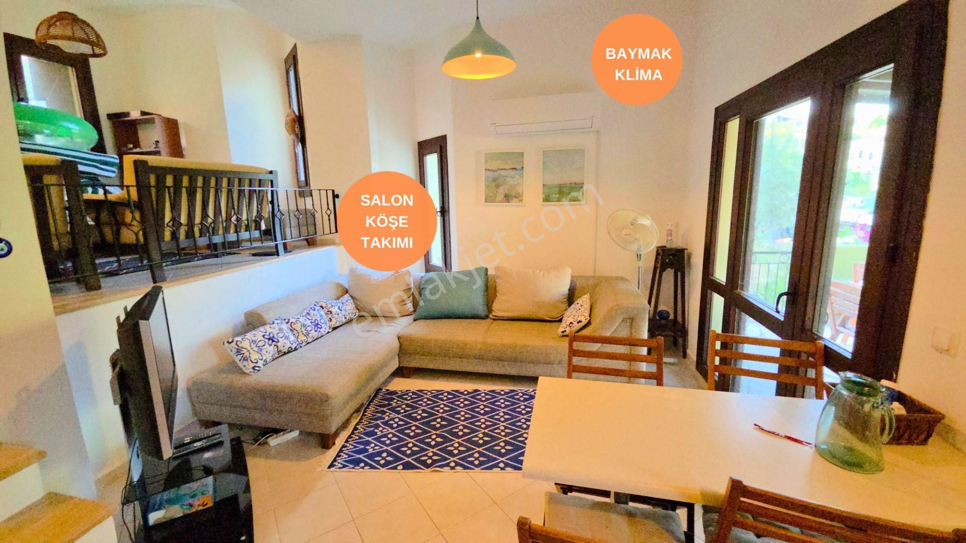 Kıyıkışlacık İasos Tatil Sitesi'inde Deniz Manzaralı Eşyalı Satılık Villa - Görsel 8