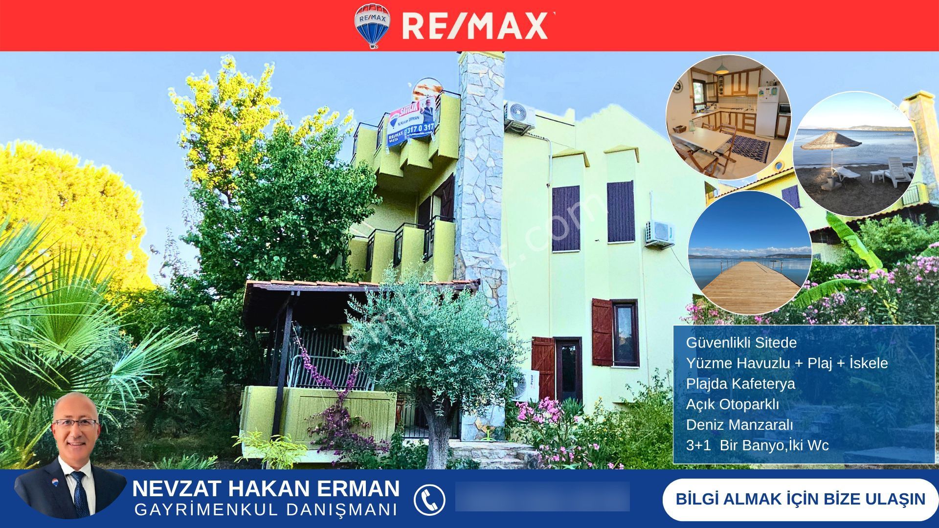 Kıyıkışlacık İasos Tatil Sitesi'inde Deniz Manzaralı Eşyalı Satılık Villa - Görsel 12