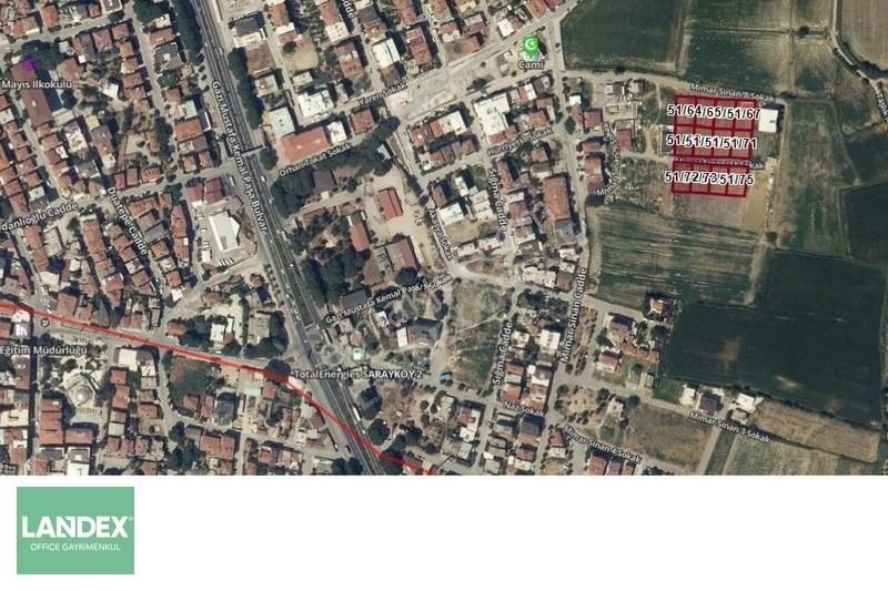Landex'den Sarayköy Turan Mahallesin'de 580m2 B+2 0.30 Parseller