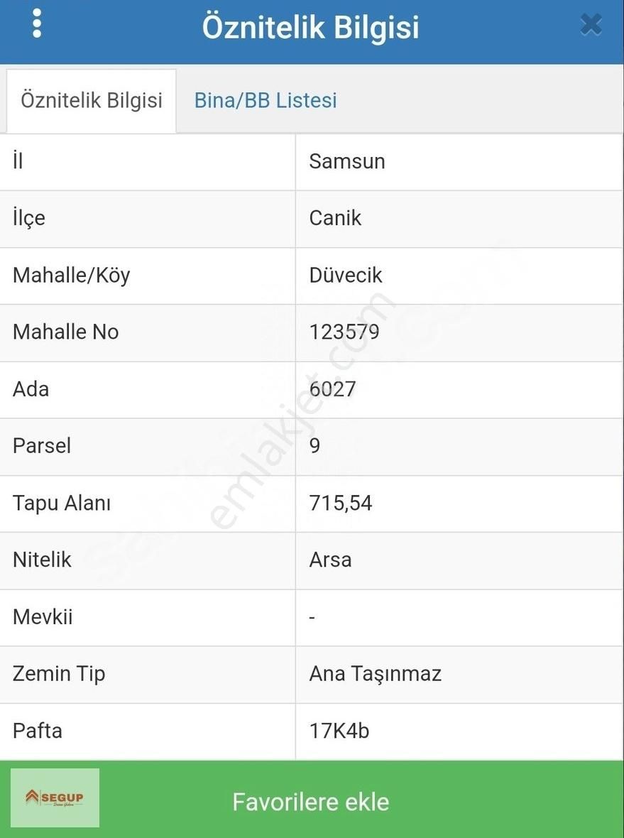 Segup'den Canik Şehir Hastanesi Yolunda Satılık Arsa