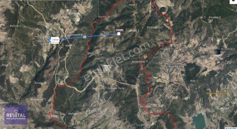 Rs Mutlu Kestel Kayacık Ta 11.789 M2 Satılık Fırsat Arazi