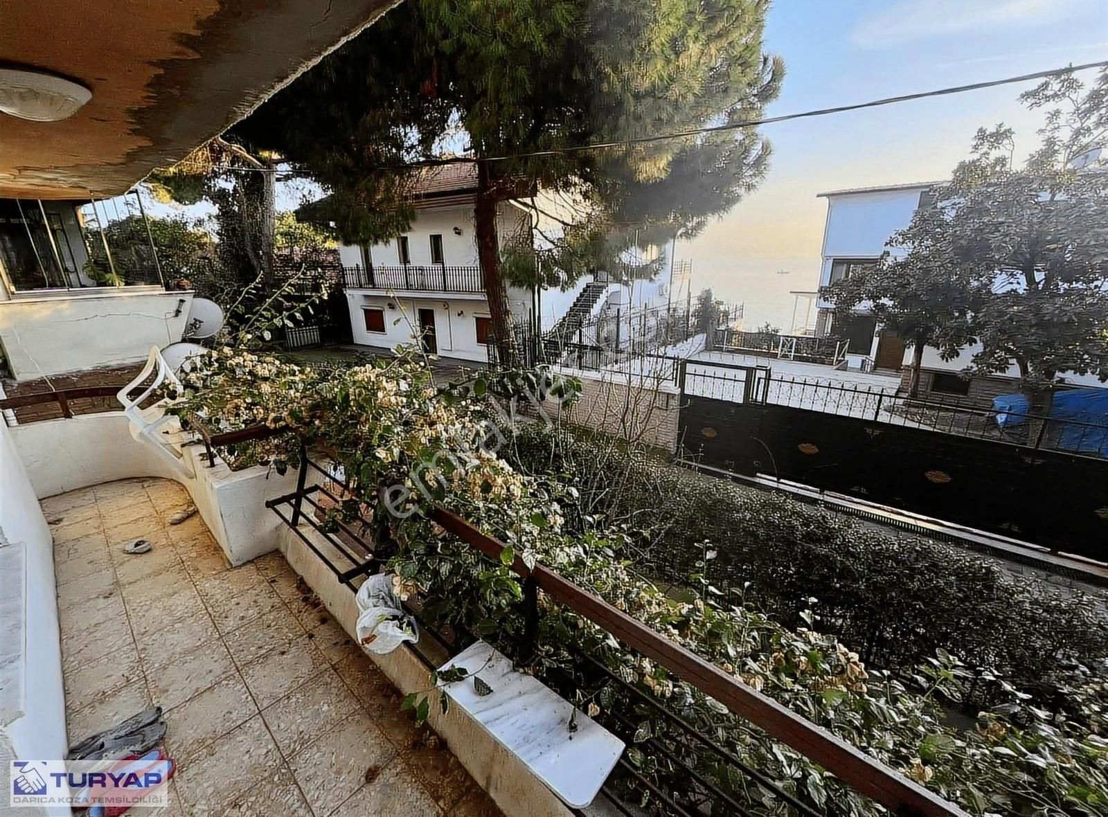 Turyap Koza'dan Bahçeli 3+1 Dubleks Deniz Manzaralı Şömineli - Görsel 28