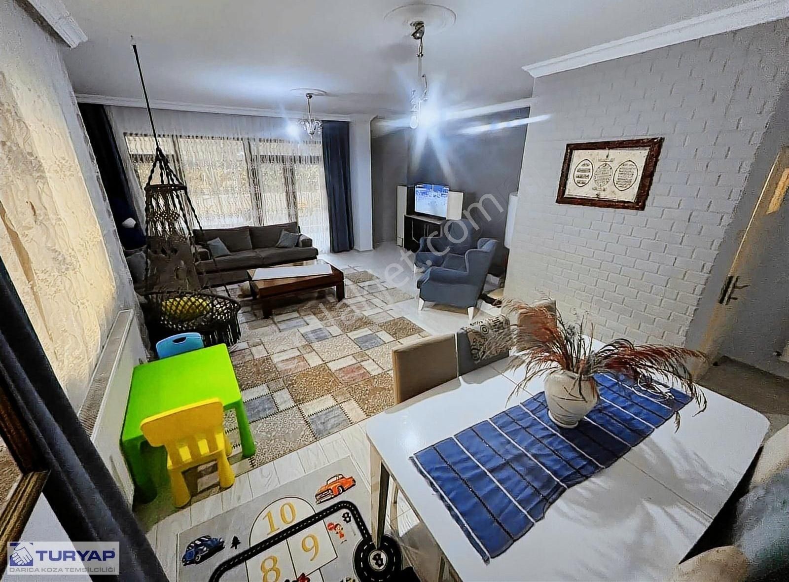 Turyap Koza'dan Bahçeli 3+1 Dubleks Deniz Manzaralı Şömineli - Görsel 27