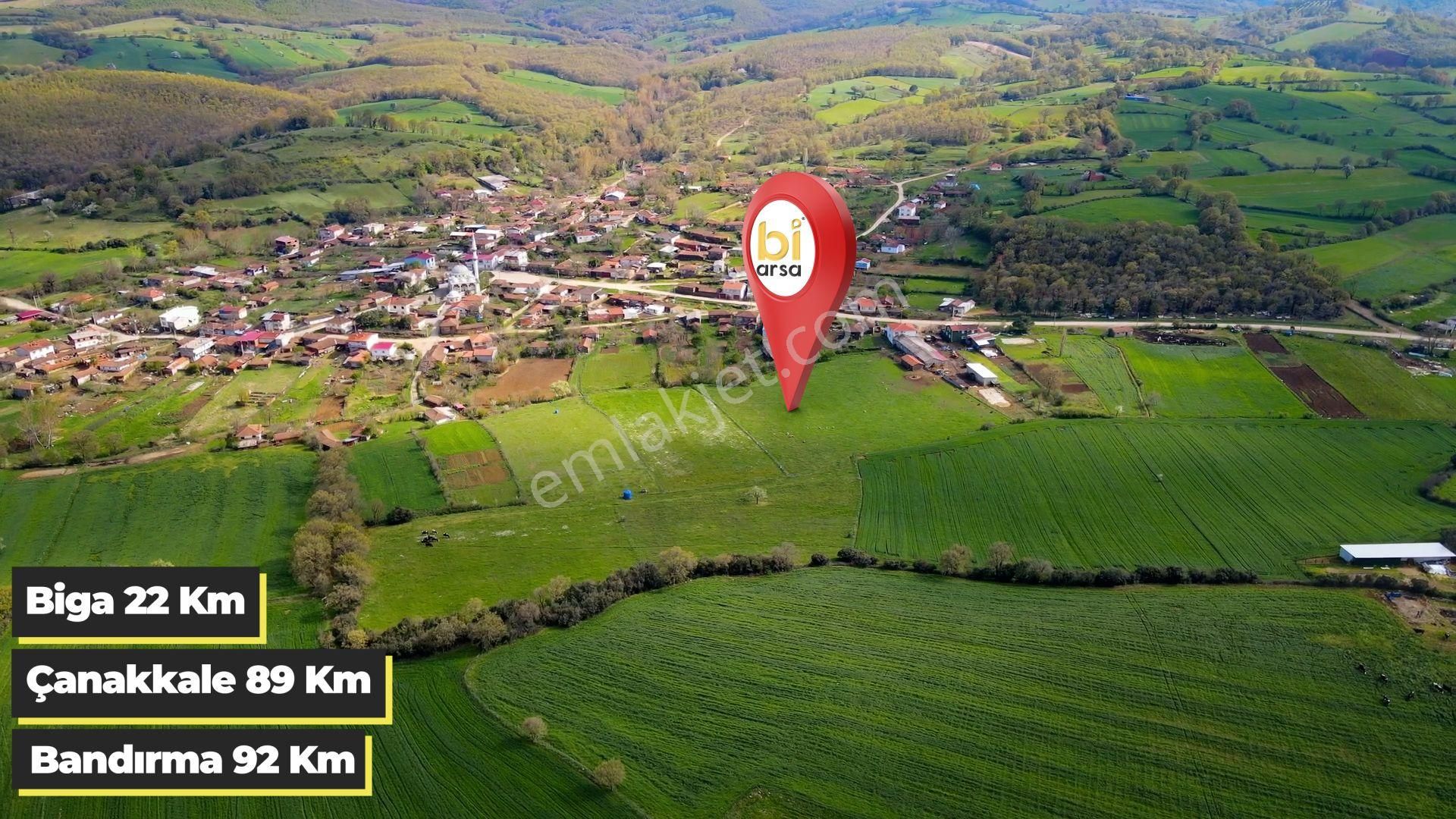 Biga Çeltik Köyünde 300 M² İyi Konumda Konut İmarlı Arsa