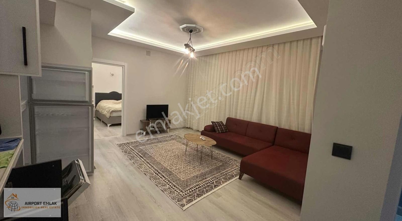 Airport Emlaktan "eşyalı" Havuzlu Sitede 1+1 Kiralık Daire