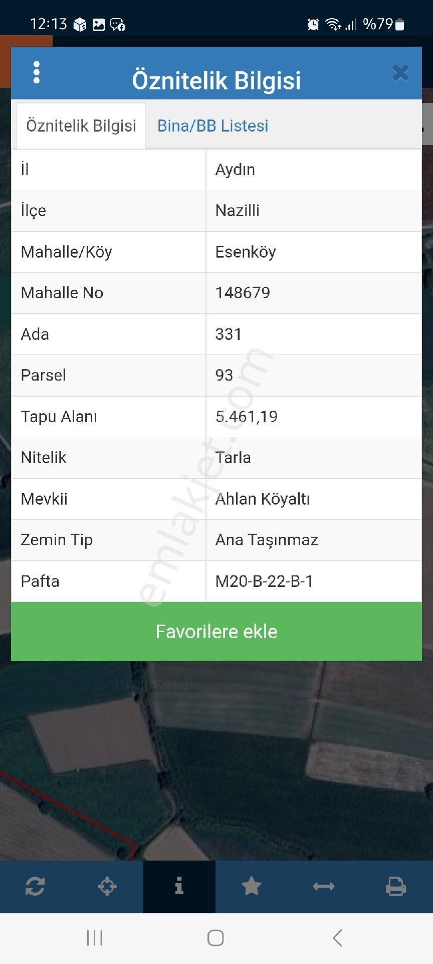 Demir Emlaktan Nazilli Esenköyde Satılık 5.461 M2 Tarla - Görsel 2