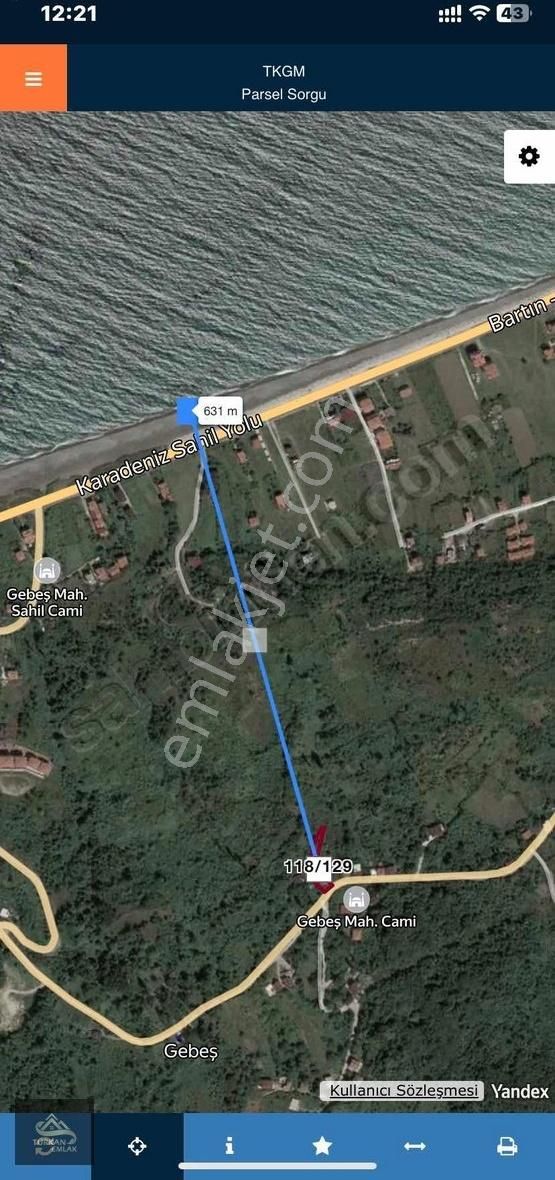 Gebeş Mahallesin De Deniz Manzaralı İmarlı Arsa