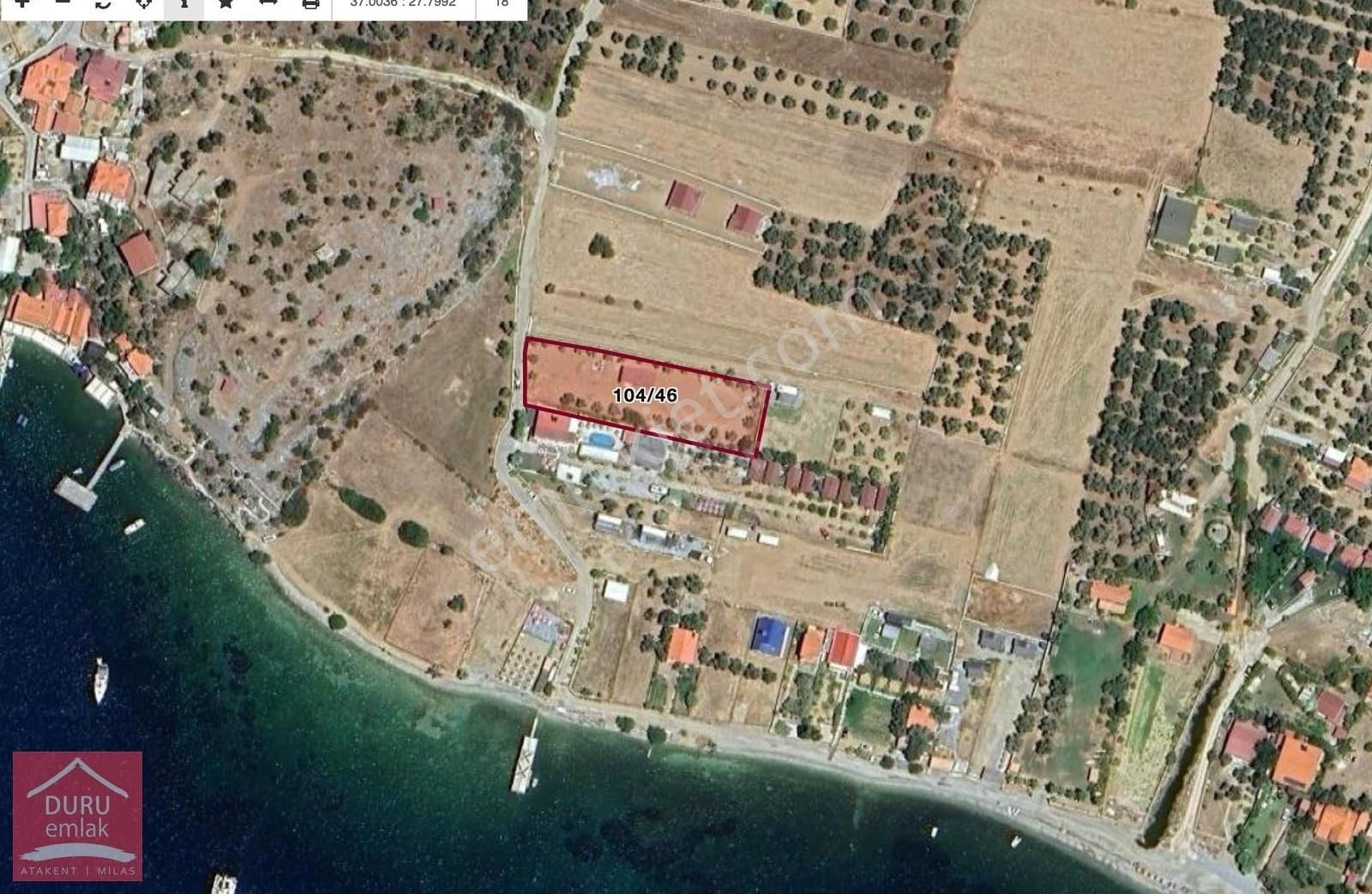 Muğla Milas Çökertme'de Denize 120m Mesafede 2258m² Arazi - Görsel 12