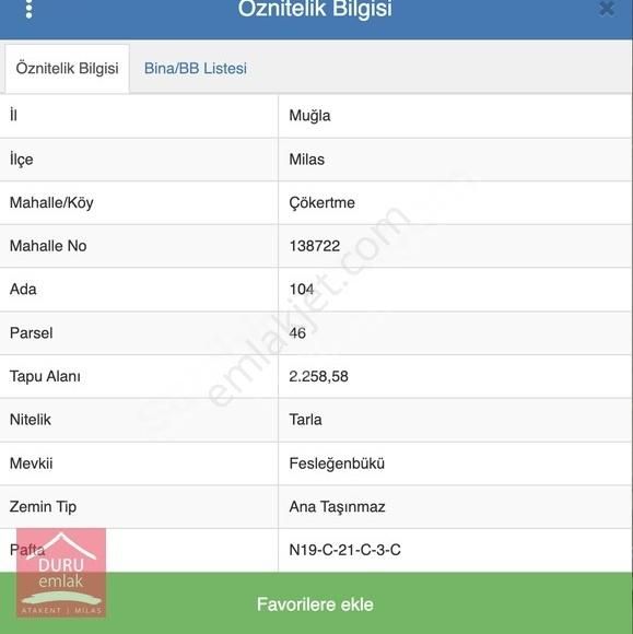 Muğla Milas Çökertme'de Denize 120m Mesafede 2258m² Arazi - Görsel 8
