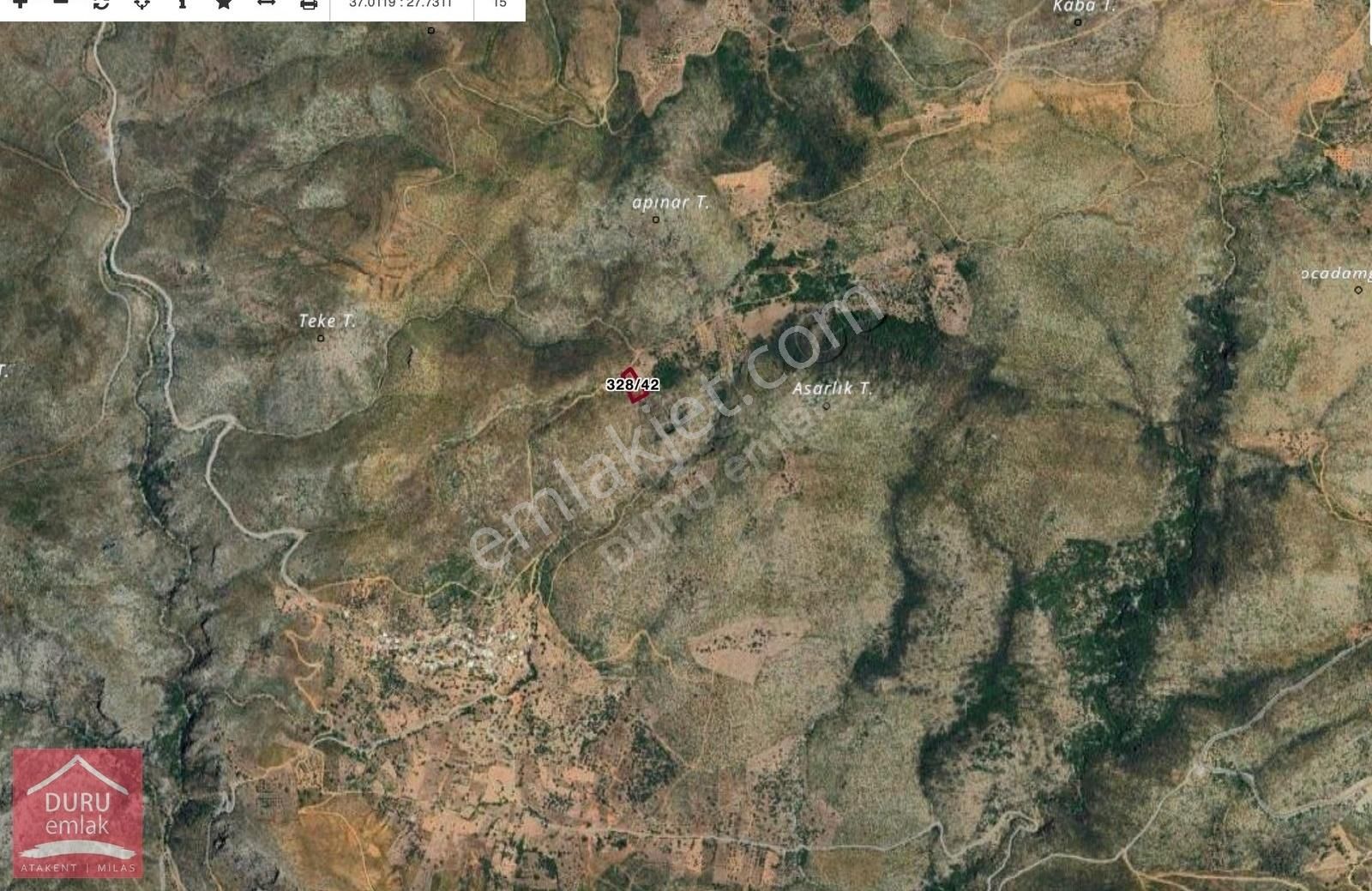 Muğla Bodrum Mazı'da Lebiderya Gökova Körfezi Manzaralı Arazi - Görsel 2