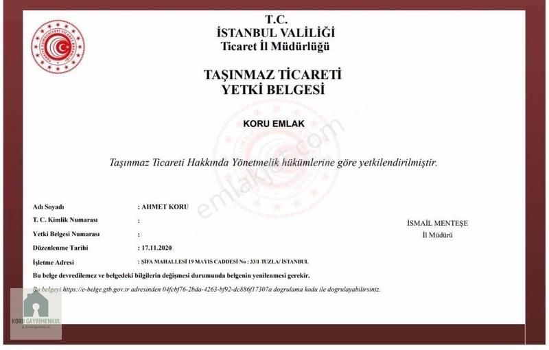 Koru Emlak'tan Satılık 2+1 Geniş Daire 3 Katlı Bina